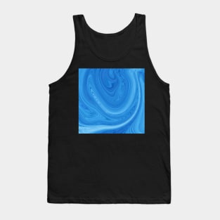 Blue Liquify Art Tank Top